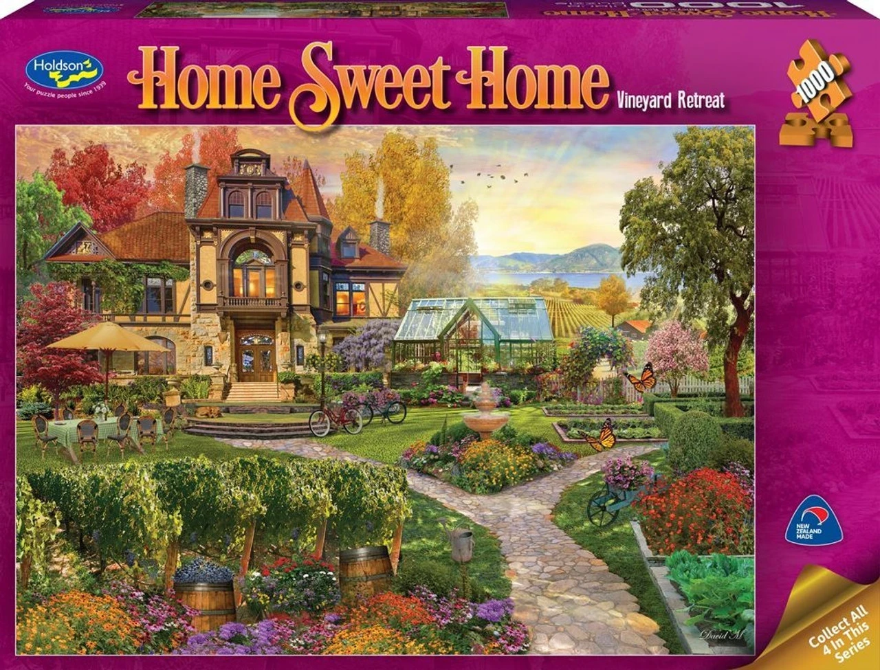 Holdson 1000pc - Home Sweet Home - Vineyard Retreat Puzzle 3 Holdson 1000pc - Home Sweet Home - Vineyard Retreat Puzzle - Image 3