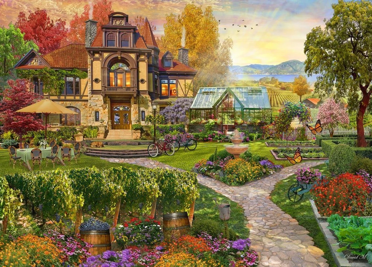 Holdson 1000pc - Home Sweet Home - Vineyard Retreat Puzzle 2 Holdson 1000pc - Home Sweet Home - Vineyard Retreat Puzzle - Image 2