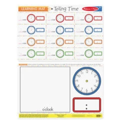 Melissa & Doug - Telling Time Write-A-Mat