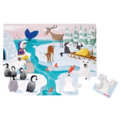 Janod 20pc Tactile Puzzle Ice -Children Toys Shop 027731 53597.1600288613