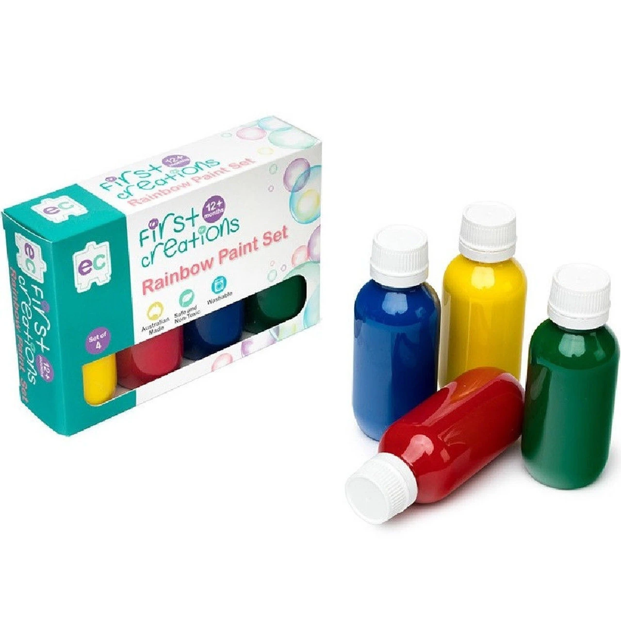 First Creations - Rainbow Paint 100ml Set Of 4 1 First Creations - Rainbow Paint 100ml Set Of 4