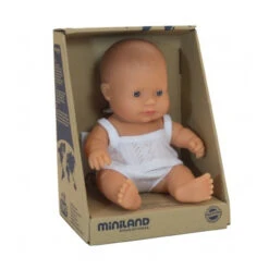 Miniland Doll 21 Cm - Caucasian Baby Girl