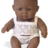 Miniland Doll 21cm - Hispanic Girl Baby Doll