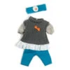Miniland Clothing 38-42cm - Grey Spring Set