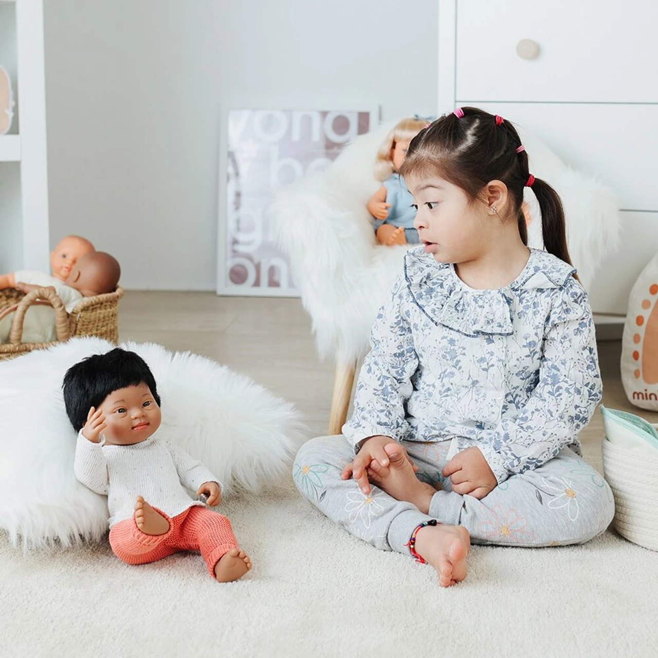 Miniland Clothing 38cm - Eco Knitted Sweater & Trousers 2 Miniland Clothing 38cm - Eco Knitted Sweater & Trousers - Image 2