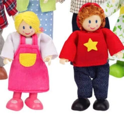 Hape Happy Wooden Doll Family - Caucasian 8 Hape Happy Wooden Doll Family - Caucasian -Children Toys Shop 5300.3 11582.1600288411