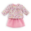 Corolle - Ma Corolle - Floral Top With Pink Skirt Set 36cm