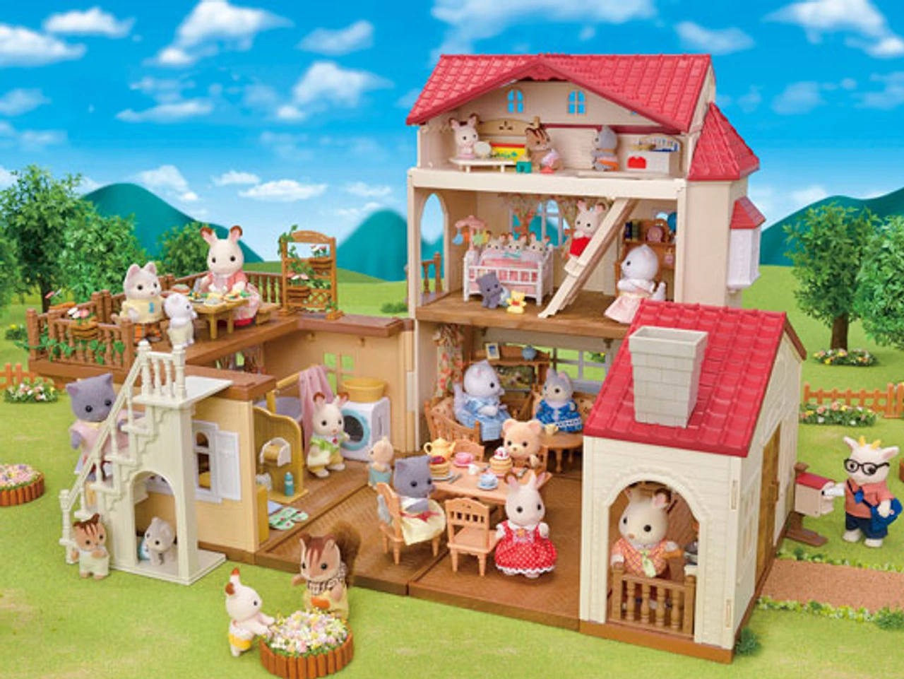 Sylvanian Families - Red Roof Country Home With Attic 5708 2 Sylvanian Families - Red Roof Country Home With Attic 5708 - Image 2