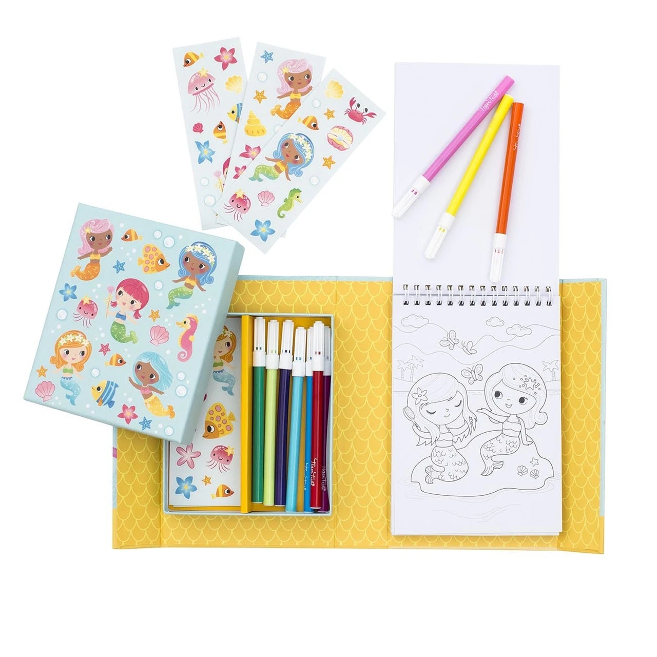 Tiger Tribe Colouring Set - Mermaids 2 Tiger Tribe Colouring Set - Mermaids - Image 2