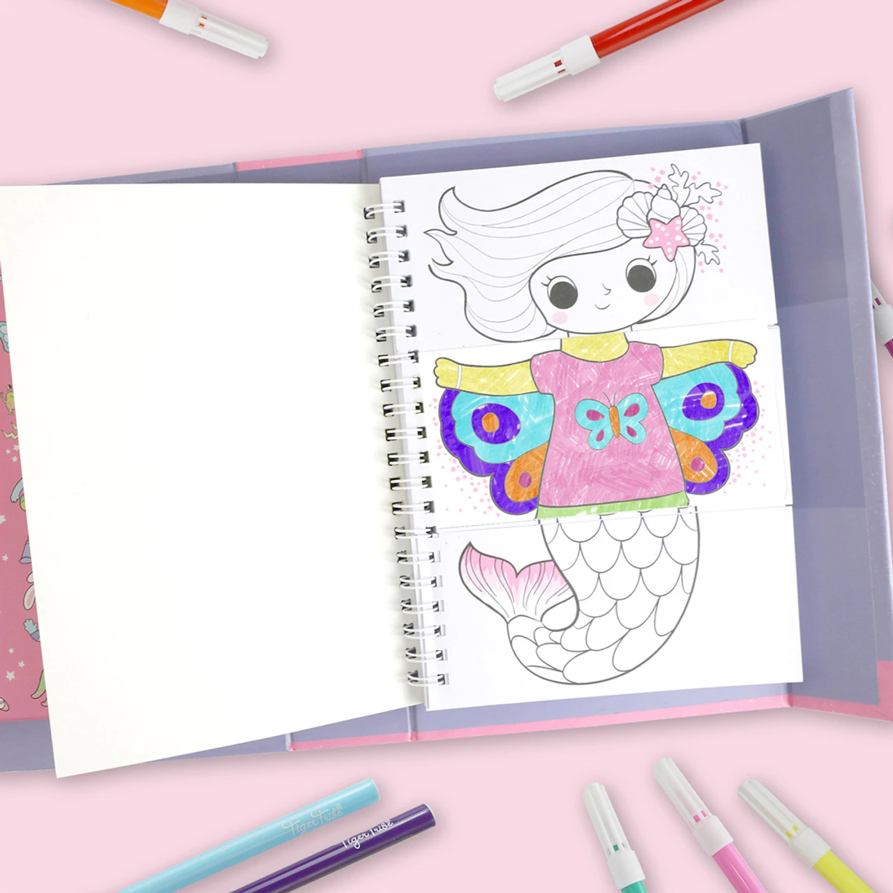 Tiger Tribe Mash-up Colouring Set - Dress Ups 2 Tiger Tribe Mash-up Colouring Set - Dress Ups - Image 2