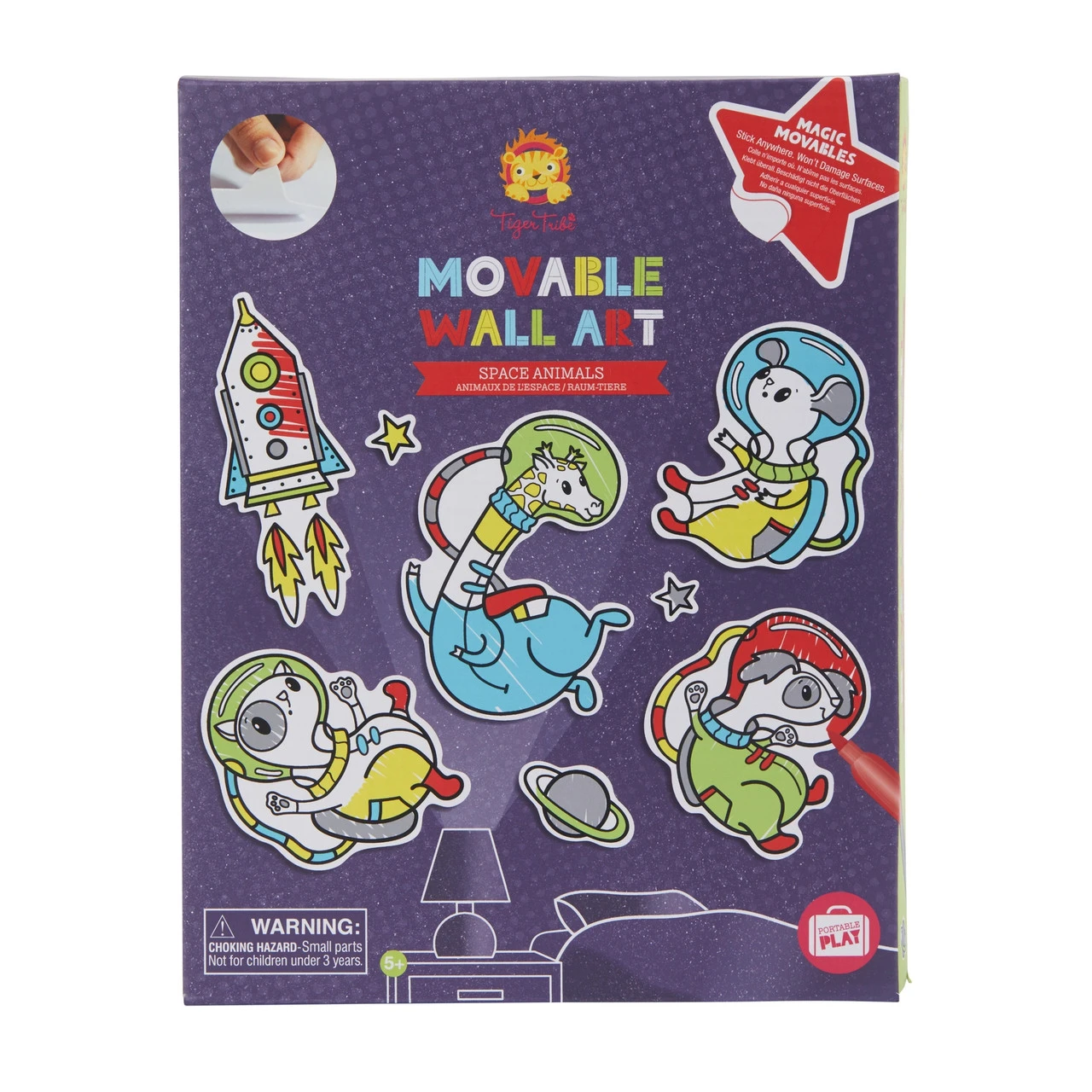 Tiger Tribe - Movable Wall Art - Space Animals 2 Tiger Tribe - Movable Wall Art - Space Animals - Image 2