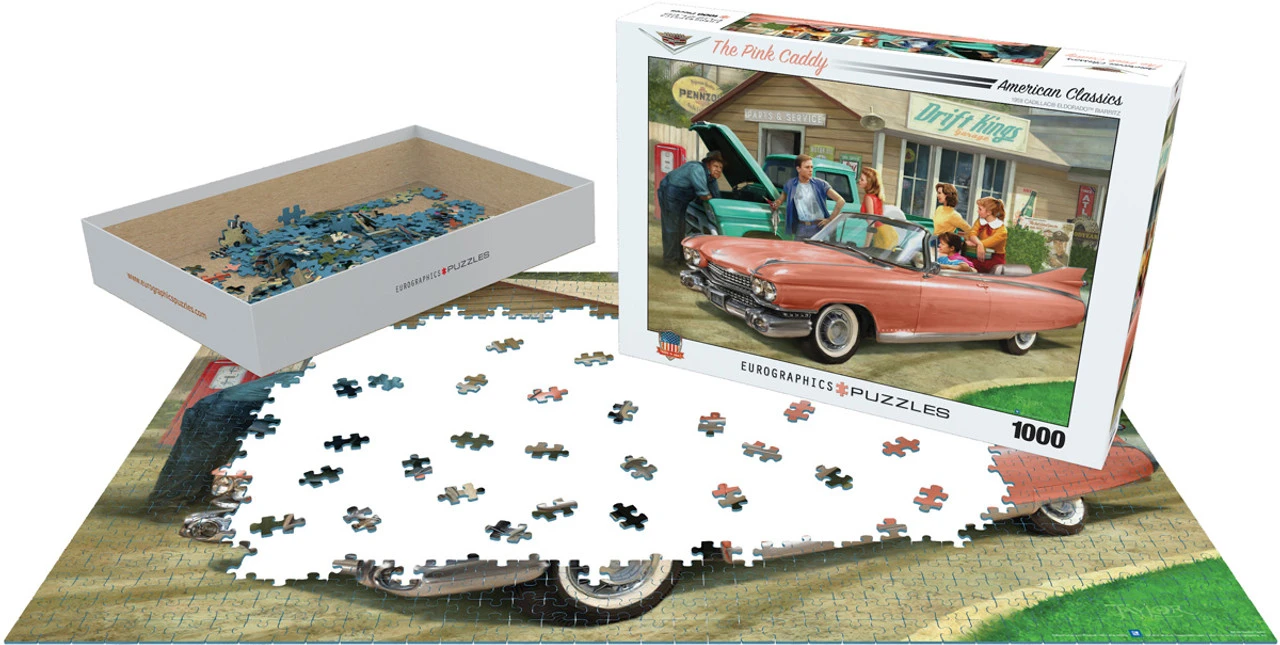 Eurographics 1000pc - The Pink Caddy Puzzle 3 Eurographics 1000pc - The Pink Caddy Puzzle - Image 3