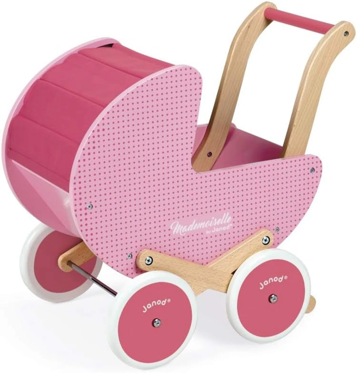Janod - Pink Doll's Pram 5 Janod - Pink Doll's Pram - Image 5