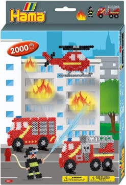 Hama Beads - Small Gift Box - Fire Fighters