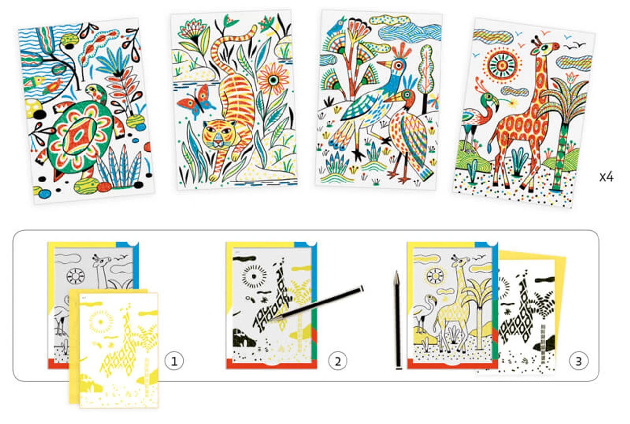 Djeco - Carbon Paper Patterns 2 Djeco - Carbon Paper Patterns - Image 2