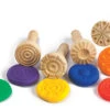Edx Education - Wooden Dough Stampers Set Of 4