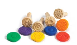 Edx Education - Wooden Dough Stampers Set Of 4