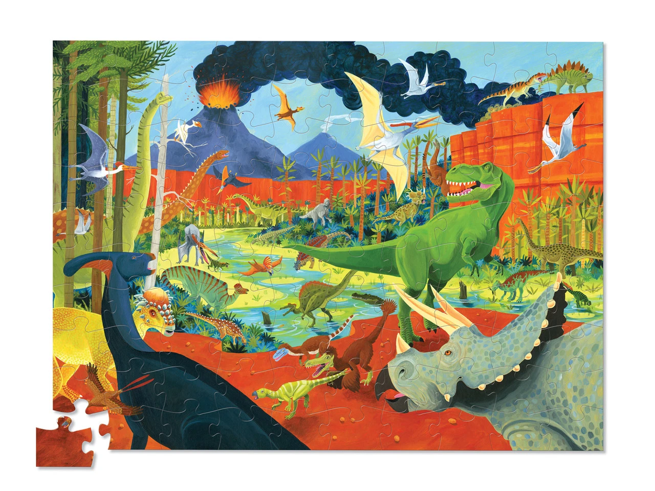 Crocodile Creek 36 Animal Puzzle 100 Pc - Dinosaurs 2 Crocodile Creek 36 Animal Puzzle 100 Pc - Dinosaurs - Image 2