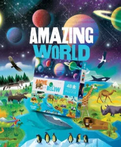 Crocodile Creek Above & Below Puzzle 48pc - Earth & Space 5 Crocodile Creek Above & Below Puzzle 48pc - Earth & Space -Children Toys Shop C76006 85368.1663325905