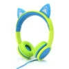 Cactus - Cat Ear Light-up Headphones Lime/Blue