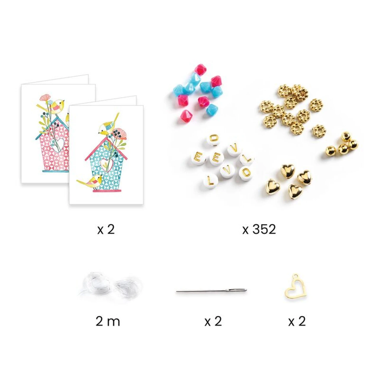 Djeco - You & Me - Letter Threading Beads Set 3 Djeco - You & Me - Letter Threading Beads Set - Image 3
