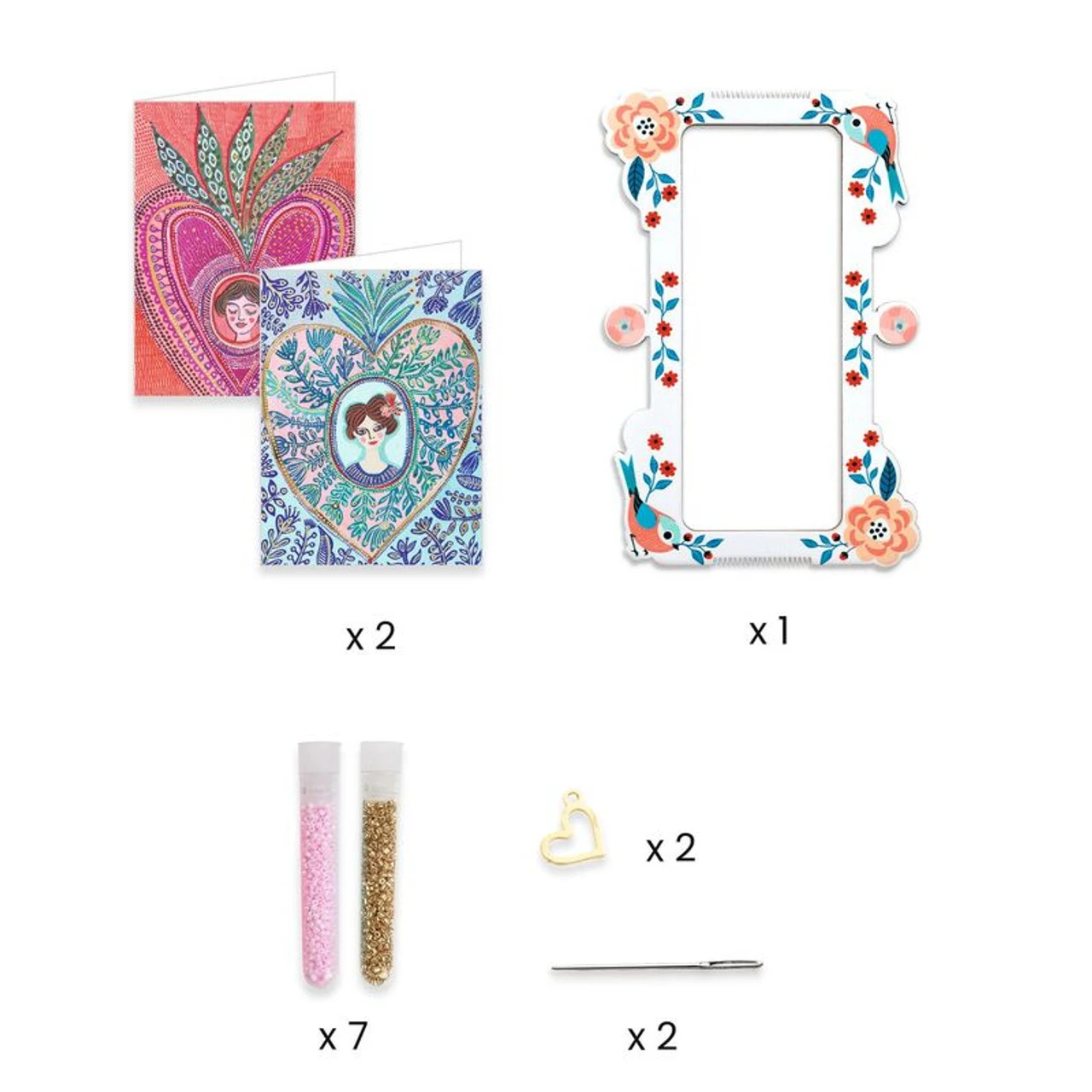 Djeco - You & Me - Miyuki & Hearts Beads Set 4 Djeco - You & Me - Miyuki & Hearts Beads Set - Image 4