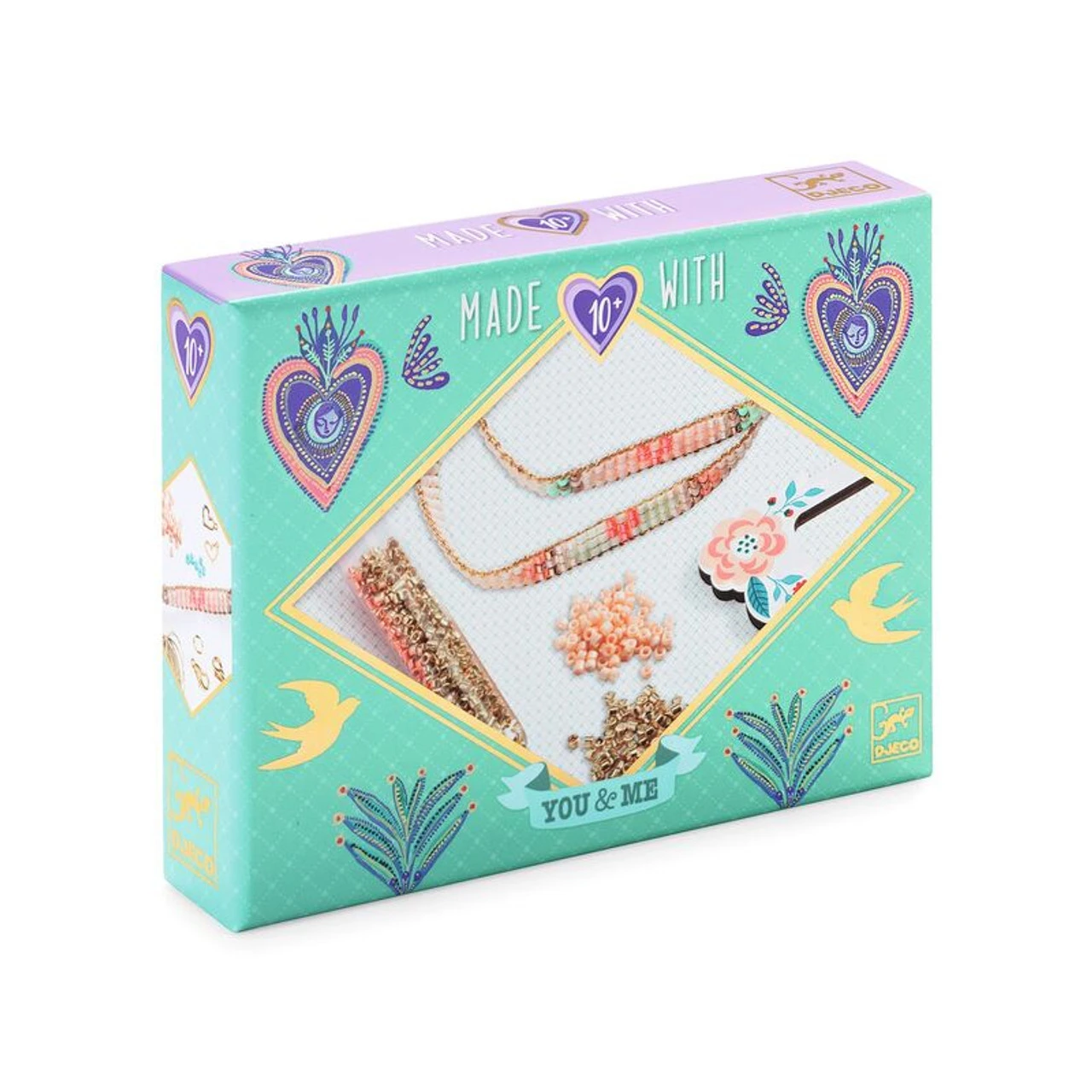 Djeco - You & Me - Miyuki & Hearts Beads Set 2 Djeco - You & Me - Miyuki & Hearts Beads Set - Image 2