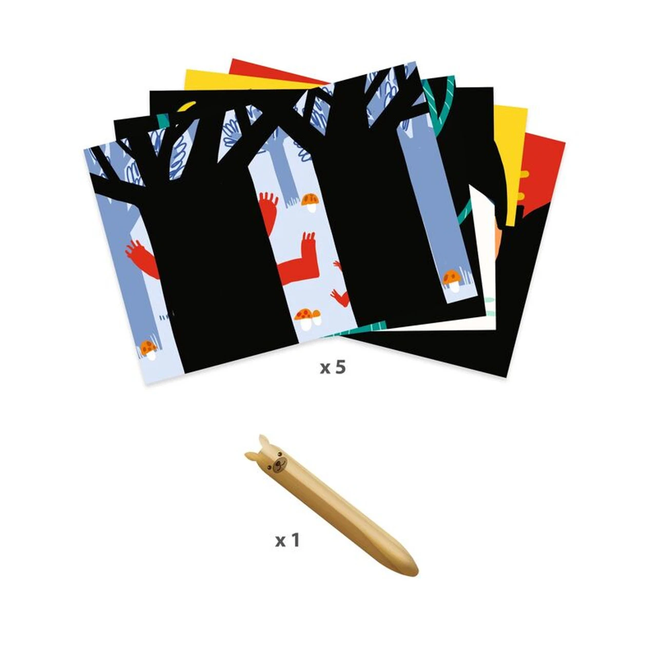 Djeco - Learning About Animals Scratch Cards 2 Djeco - Learning About Animals Scratch Cards - Image 2