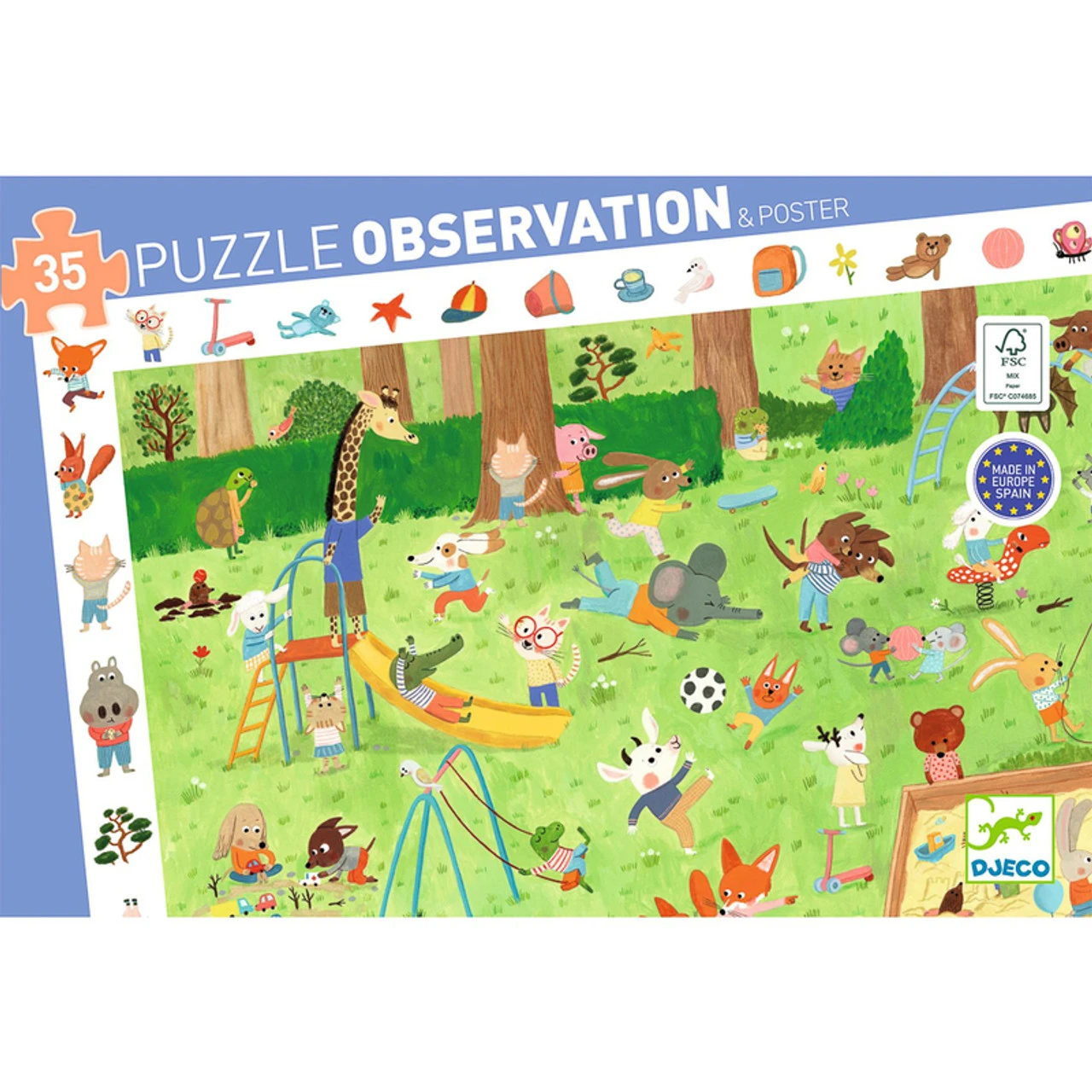 Djeco Little Friends Garden Observation Puzzle 35pc 2 Djeco Little Friends Garden Observation Puzzle 35pc - Image 2