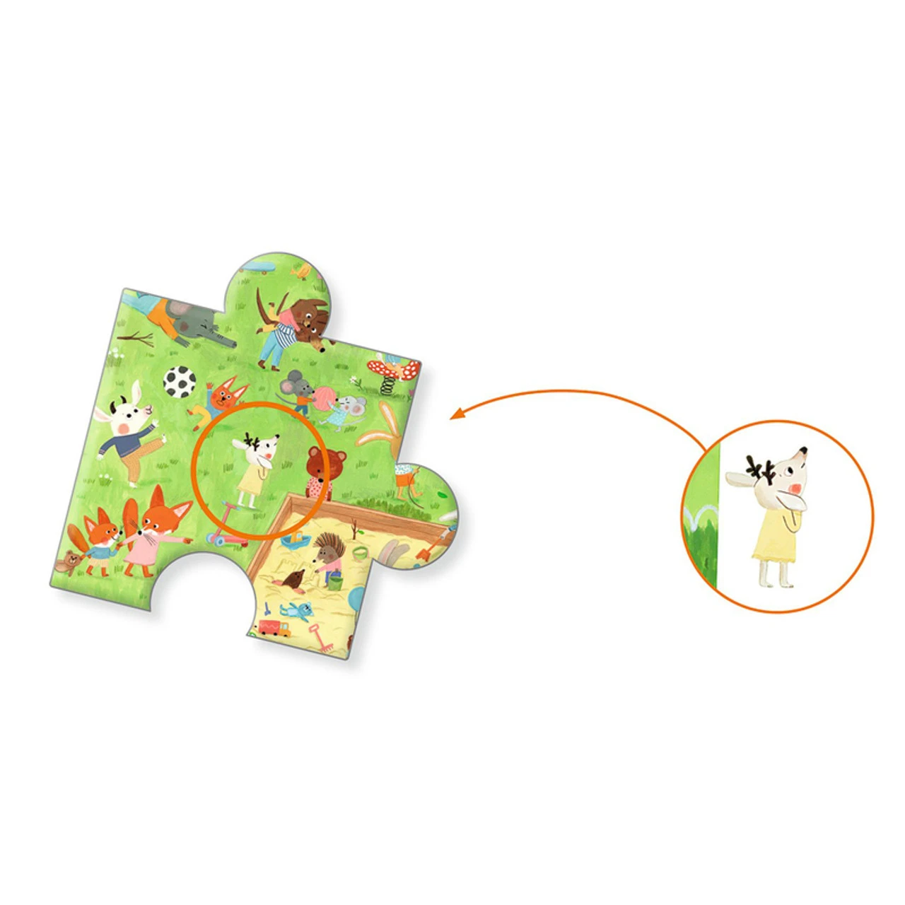 Djeco Little Friends Garden Observation Puzzle 35pc 3 Djeco Little Friends Garden Observation Puzzle 35pc - Image 3