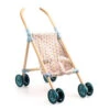 Djeco - Pomea Collection - Wooden Doll Umbrella Stroller