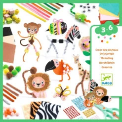 Djeco - Jungle Animal Creation Box 9 Djeco - Jungle Animal Creation Box -Children Toys Shop DJ9016 04740.1693397191