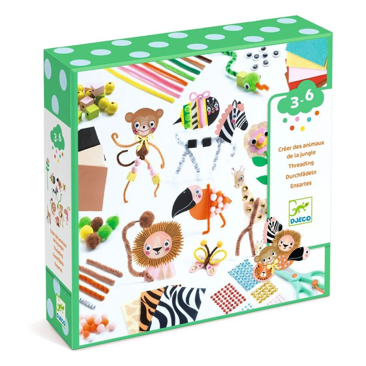 Djeco - Jungle Animal Creation Box 1 Djeco - Jungle Animal Creation Box