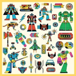 Djeco - Robot Stickers 7 Djeco - Robot Stickers -Children Toys Shop DJ9276 65163.1693888764