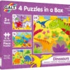 Galt - Four Puzzles In A Box - Dinosaurs