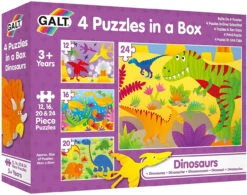 Galt - Four Puzzles In A Box - Dinosaurs