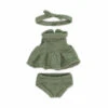 Miniland Clothing 21cm - Eco Knitted Dress & Hairband