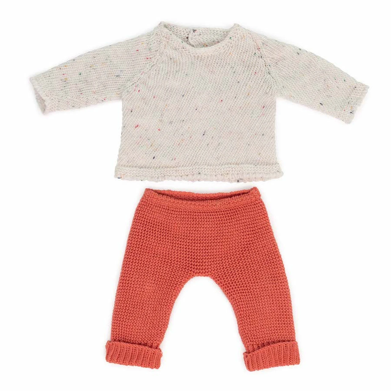 Miniland Clothing 38cm - Eco Knitted Sweater & Trousers 1 Miniland Clothing 38cm - Eco Knitted Sweater & Trousers