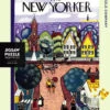 New York Puzzle Company 1000pc - Village By The Sea Puzzle