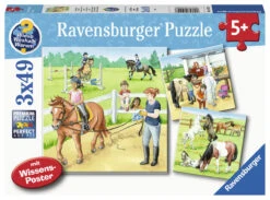 Ravensburger 3x49pc - A Day At The Stables Puzzle