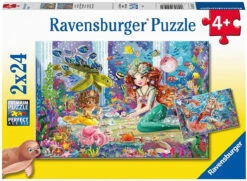 Ravensburger 2x24pc- Mermaid Tea Party Puzzle