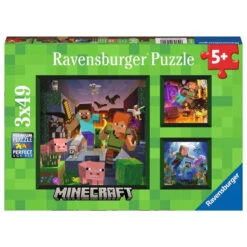 Ravensburger 3x49pc- Minecraft Biomes Puzzle
