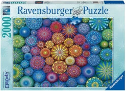 Ravensburger 2000pc - Radiating Rainbow Mandalas Puzzle