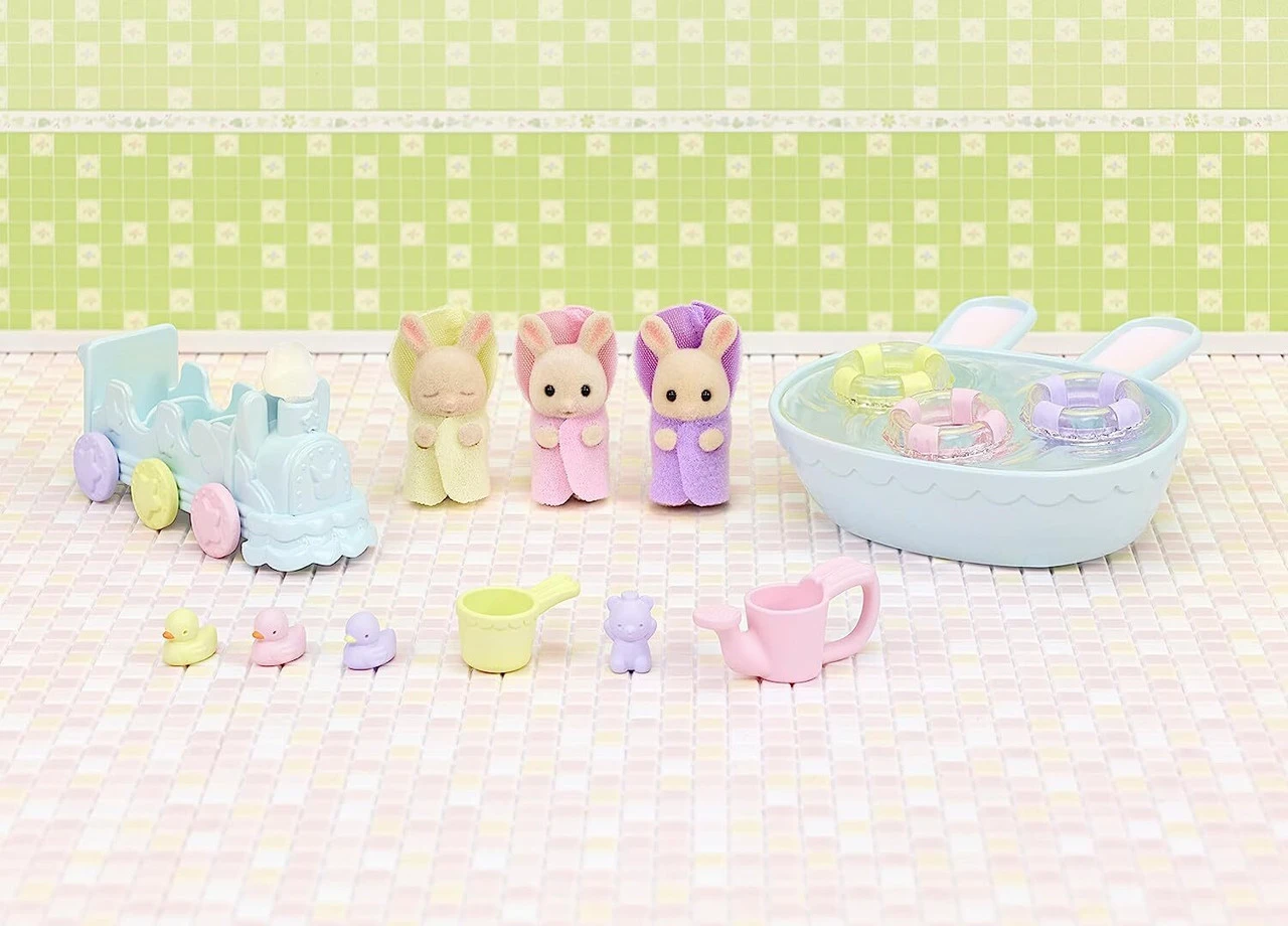 Sylvanian Families - Triplets Baby Bathtime Set 2 Sylvanian Families - Triplets Baby Bathtime Set - Image 2