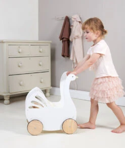 Tender Leaf Toys - Sweet Swan Pram -Children Toys Shop TL8105 79905.1662636739