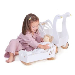 Tender Leaf Toys - Sweet Swan Dolly Bed -Children Toys Shop TL8106 03066.1662637220