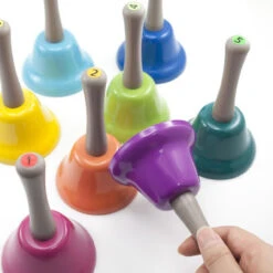Rainbow Musical Hand Bells - 8 Piece Set -Children Toys Shop bell1 6 95595.1629543071