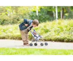 Corolle Mon Grand Poupon - Blue Umbrella Stroller For 36/42/52cm Baby Dolls -Children Toys Shop corolle mgp 14 17 umbr stroller blue 9000140730 en 04 93591.1684470389