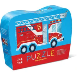 Crocodile Creek - 12 Piece Mini- Firetruck Puzzle
