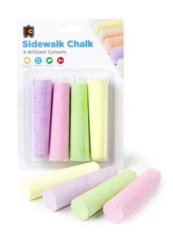 Educational Colours - Chalk-Sidewalk Fluoro 4pcs